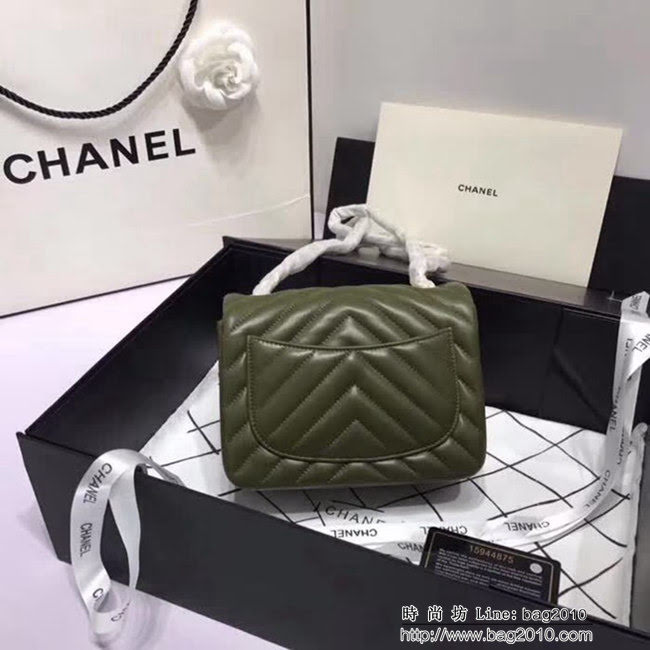 香奈兒CHANEL 升級版V線1115小羊皮肩背斜跨鏈條包 DSC1248